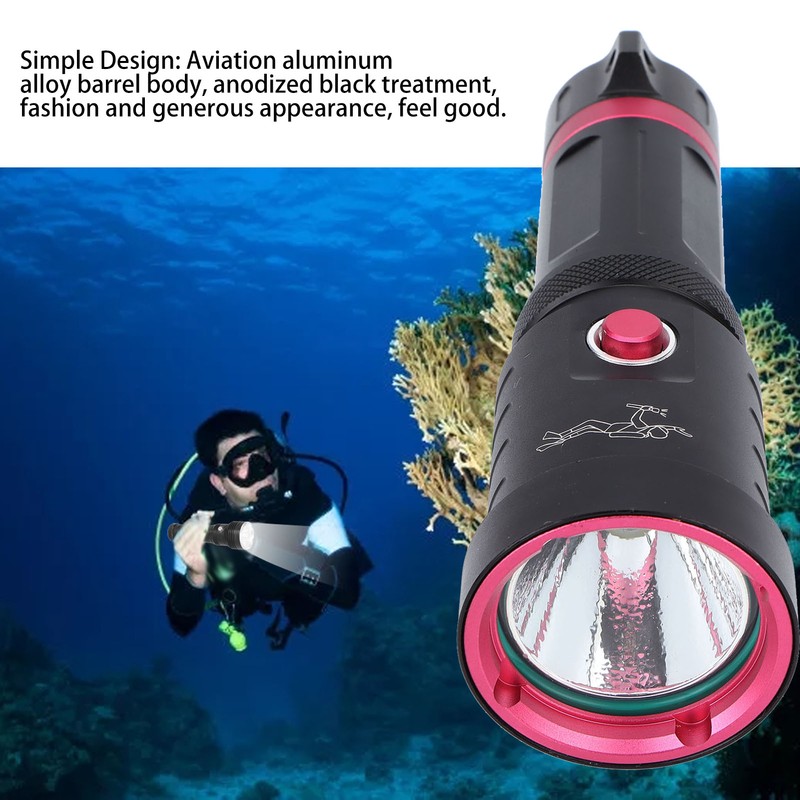 XHP70 5000lm Diving Lights Aluminum Alloy 100m IPX6 Waterproof Underwater