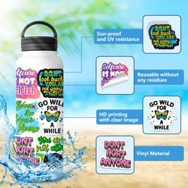 100PCS Inspirational Stickers:Motivational Quote Stickers Pack for Adults Teens Kids Students Teachers,Vinyl Waterproof Decals for Water Bottles Laptop Readers Scrapbook
