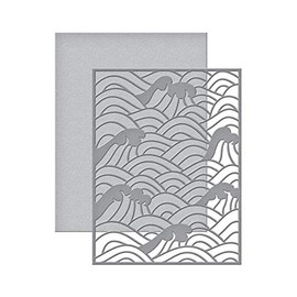 SPELLBINDERS PAPERCRAFTS, INC Lene LOK Etched Dies Waves, Metal, One Size