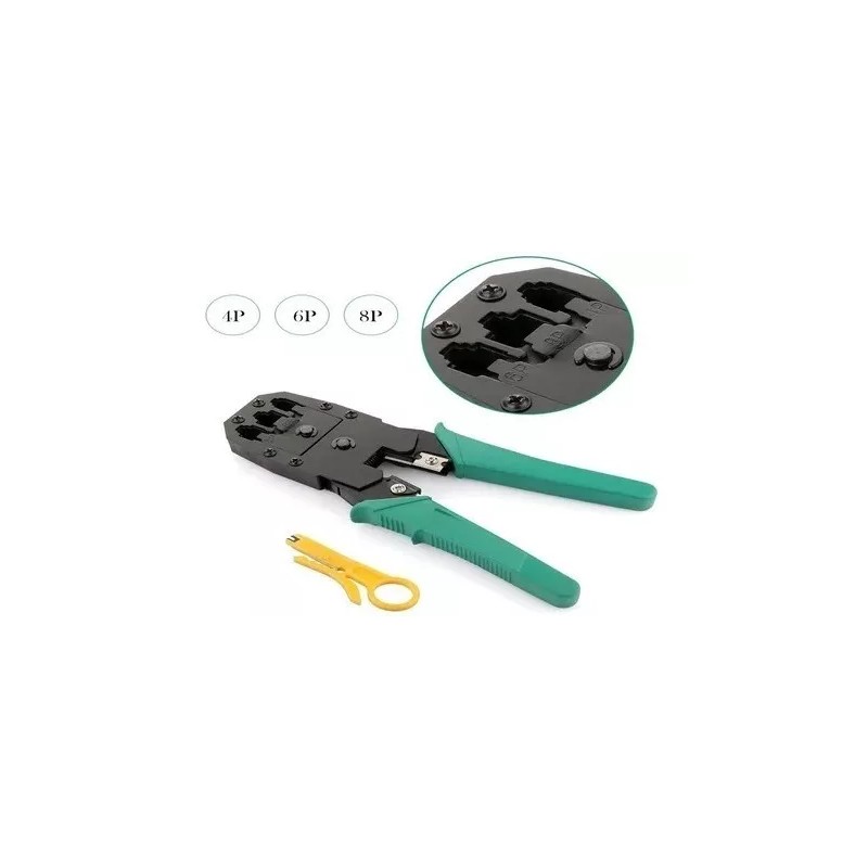 Taej 85 Pinzas Ponchadoras 3 En 1 Rj45 Rj11 Rj12