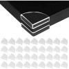 Protector Para Esquinas De Plastico Con Adhesivo 36 Pzas Transparente