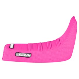Enjoy Mfg Seat Cover - Compatible Fit for Yamaha PW 50 (Color Ribs) #91 (All Pink with Pink Ribs)