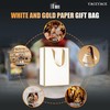 YACEYACE White Gift Bags - Medium Size, 20 Pcs, 8"x4"x10.5",
