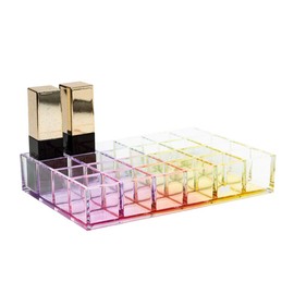 Moosy Life RB03 Rainbow Acrylic Lip Aroma Oil Storage, 24 Bottles