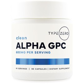 Suplemento de colina Alpha GPC Ultra Clean (600 mg  90 cápsulas) sin soja, nootrópicos sin OMG Alpha GPC 600 mg  300 mg suplementos de memoria...     