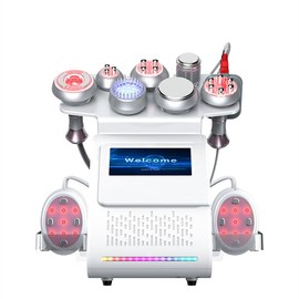 Mquina de Cavitacin 9 en 1, Mquina de Contorneado Corporal Multifunciona, Instrumento de Belleza Cavitacin 80k, Mquina de Cavitacin ara Cara, Cintura 