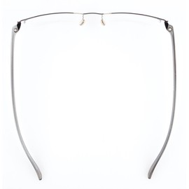 Eyekepper 3 Pairs Half-rim Reading Glasses for Men Metal Readers Gunmetal Frame +3.00