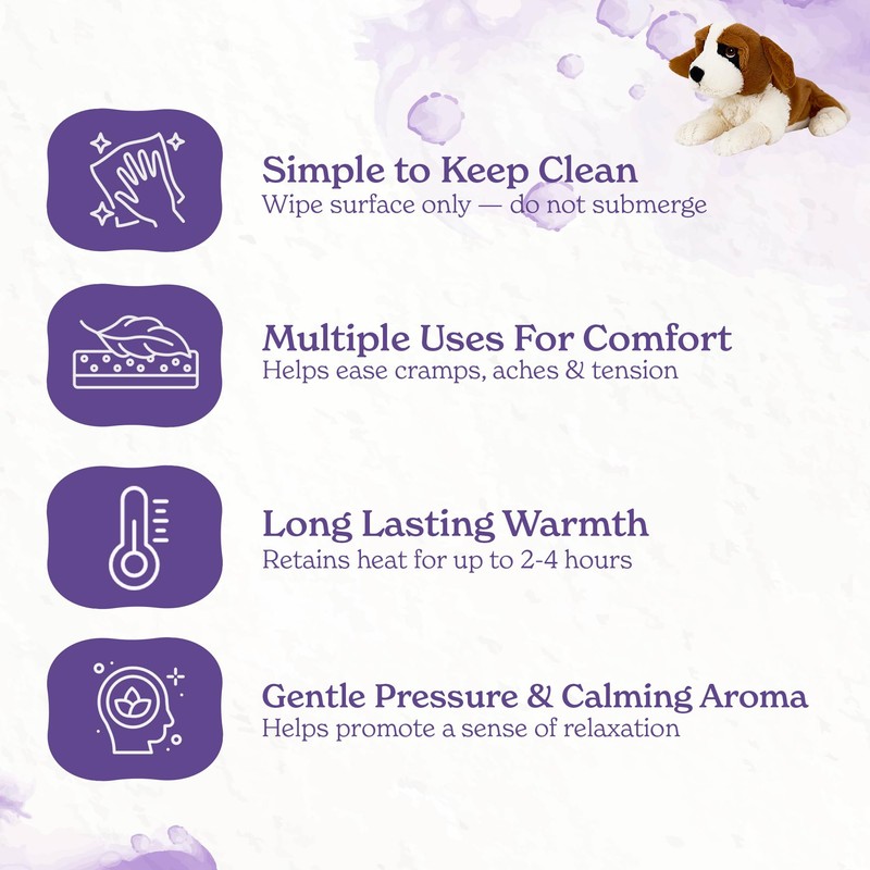 Warmies Plush St Bernard Microwavable Large, Heatable Weighted Plush Toy