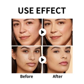 4 in 1 Foundation Liquid - Hydrating Medium Full Coverage Concealer with Spf 50+ - Bio Foundation Light - Anti-aging Full Coverage Concealer, Uniform Skin Tone, Long Wear Foundation For Women