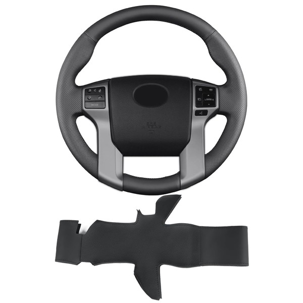 Yeolpise Funda de volante cosida a mano, apta para Toyota