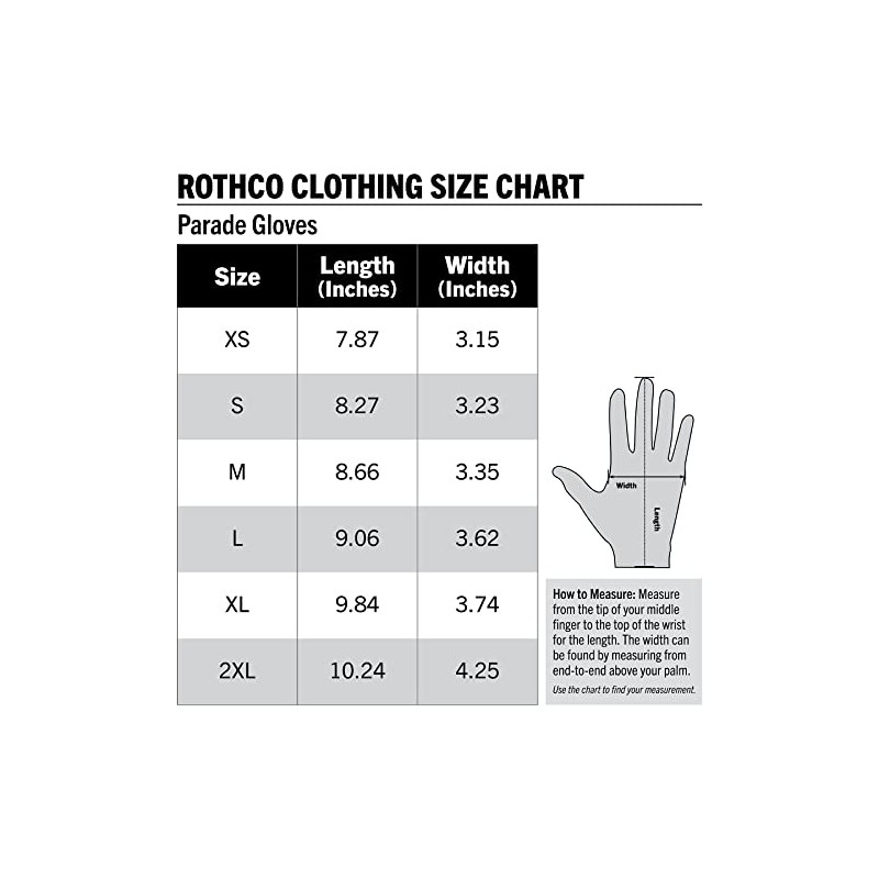 Rothco Gripper Dot Parade Gloves (White, X-Large)