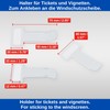 Windscreen Parking Permit Holder, Pack of 3, Transparent Stick-On Holder,