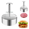 Stainless Steel Burger Press, Adjustable Hamburger Patty Maker, Meat Patty