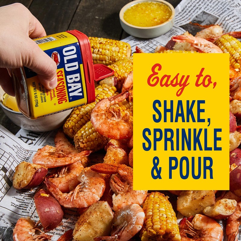 OLD BAY Seasoning, Classic Seafood, Non GMO, Gluten Free, Unique