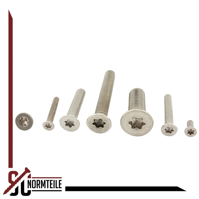Countersunk Screws with Hexalobular Socket (TX) – M5 x 30