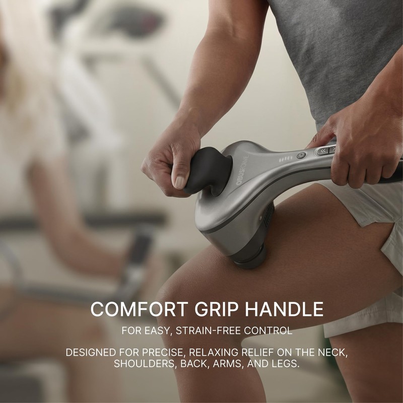 Obusforme Professional Grade Percussion Back Massager | Handheld Deep Tissue