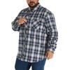 HOdo Big and Tall Mens Thin Flannel Shirt Lightweight Button