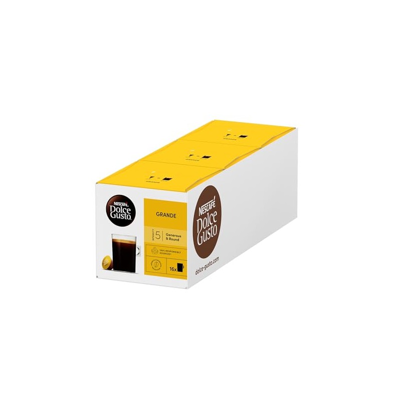 NESCAFÉ Dolce Gusto Grande Coffee Pods, 16 Capsules (Pack of