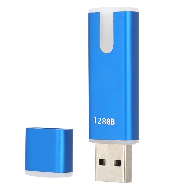 USB Drive Portable Blue U Disk Large Storage Stick with