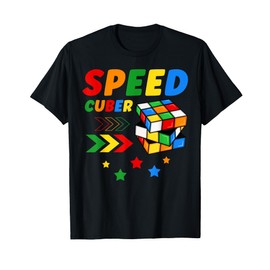 Speed Cuber Puzzle Cubing Cube's Magic Boys Girls Kids T-Shirt