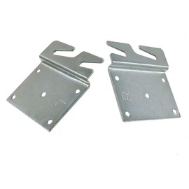 VIQAEKK 2Pcs Heavy Duty Universal Wood Bed Rail Hook Plates for Frame Bracket Headboard Footboard Replacement Parts