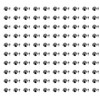 100pcs Mushroom Rivets Multipurpose Double Cap Mushroom Rivets for Belts