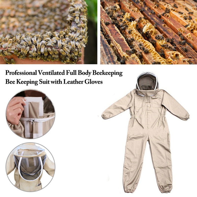 Beekeeping Suit Breathable Soft Comfortable One Piece Skin Friendly Beekeeping