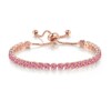 Wedity Classic Sparkling Tennis Bracelet Crystal Wrist Chain Adjustable Hand
