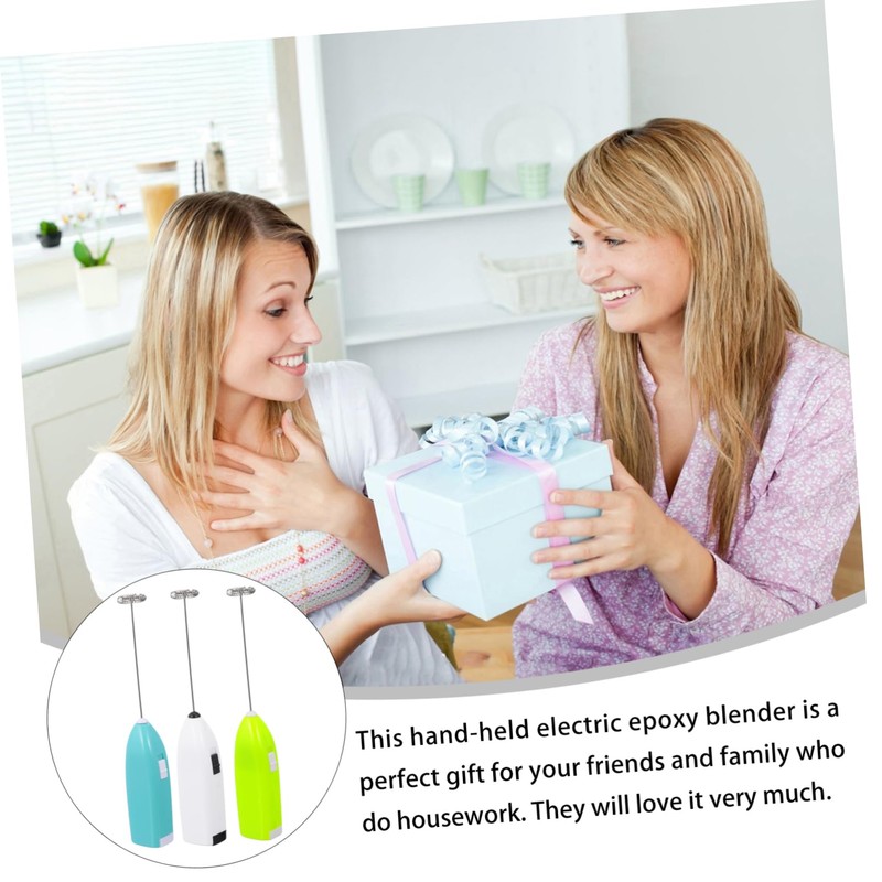 Gatuida 3Pcs Handheld Epoxy Resin Mixer Lightweight Electric Stirrer for