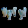 Carved Moonstone Opalite Gemstone Peace Angel Pocket Guardian Angel Healing