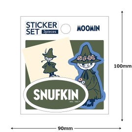 World Craft Moomin Sticker Set of 3 Snufkin MOSC-S532
