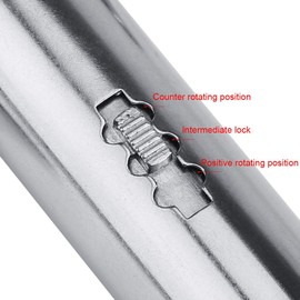 Pilipane T-Handle Ratchet Tap Holder, Adjustable T-Handle Ratchet Tap Wrench M3 M8 & M5 M12 for Taps & Die Set, Taps, Ratchet Wrench Hand Tool (M3-M8 Long)