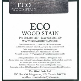 Eco Wood Treatment Organic Wood Stain and Sealer, 1 Gallon, No-Maintenance Liquid Formula for Indoor and Outdoor Use,Weathered Wood