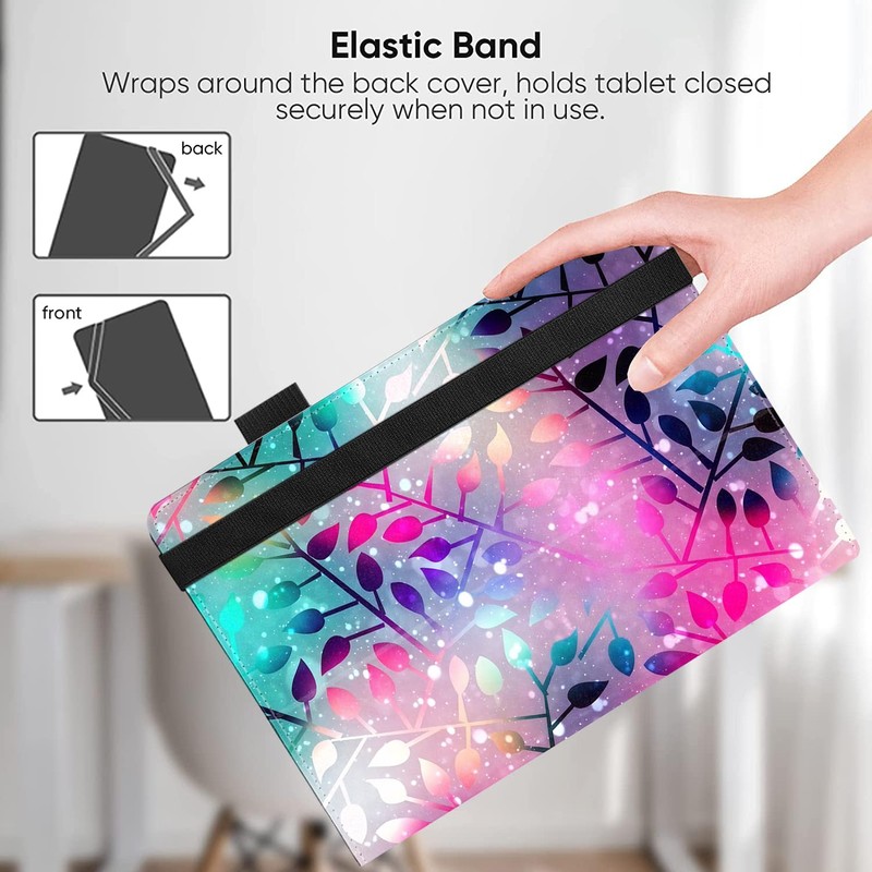 Pudiceva Universal 10 10.1 Inch Android Tablet Case,Slim Folding Stand