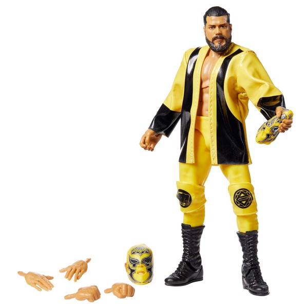 WWE Andrade Elite Series #74 Deluxe Action Figure with Realistic Facial Detailing, Iconic Ring Gear & Accessories