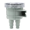 Fockety Seawater Screen Filter, ABS Plastic Transparent Housing Connections in