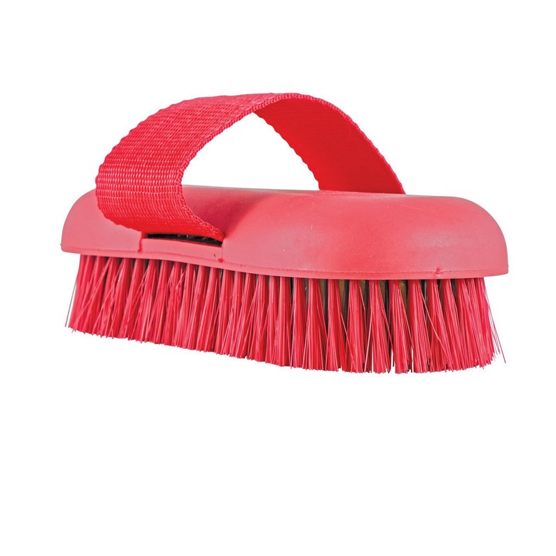 Horse Brush Soft Bristles Skid Resistant Handle Horse Grooming Brush