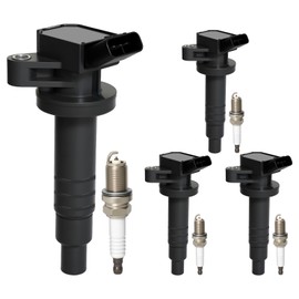 2000-2008 UF247 Ignition Coil Pack and 7090 Spark Plugs Fit for Toyota MR2 Spyder 00-05, Corolla 00-08, Matrix 03-08, Celica 00-05, Chevy Prizm 00-02, Pontiac Vibe 03-08, 1.8L L4, Replaces UF315 C1249