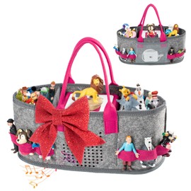 SFYBYHEART Carrying Case for Toniebox Audio Player Starter Set, Travel Felt Organizer Case for Tonies Characters, Home Outdoor Tonies Figures Storage Case, Carry bag for Toniebox Accessories