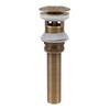Pop Up Sink Drain Copper Sink Drain Stopper Vessel Vintage