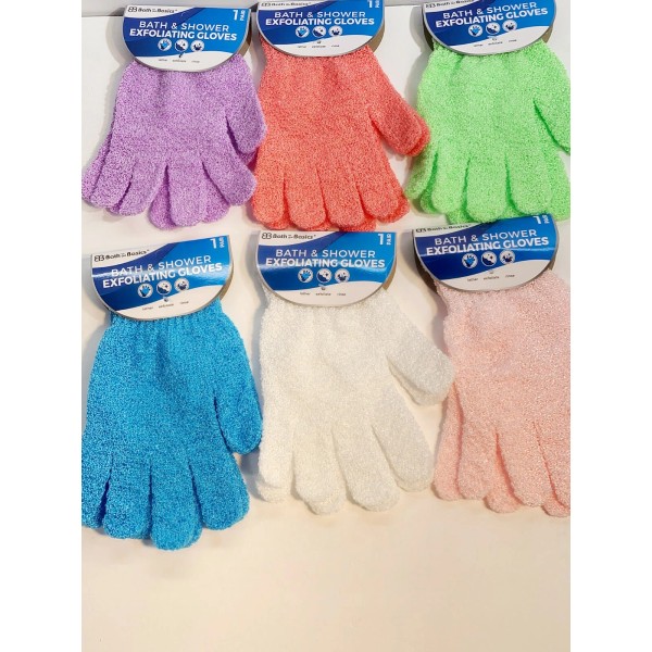 Clean 6 pairs Exfoliating Spa Bath Gloves Shower Soap Clean
