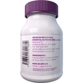 Essential Nutrition Biotina Ácido Fólico Cápsulas 500