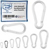 NietFullThings Stainless Steel Carabiner Hook without Thimble V4A Robust Design
