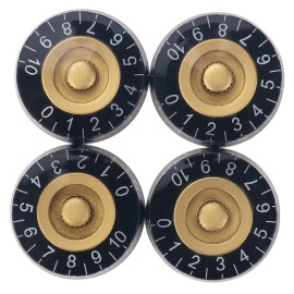 Unbranded 4Pcs Acrylic Electric Guitar Bass Speed Volume Tone Control Knobs Fit LP Guitar