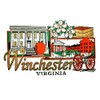 Historic Winchester Virginia with Apple Blossoms Fridge Magnet