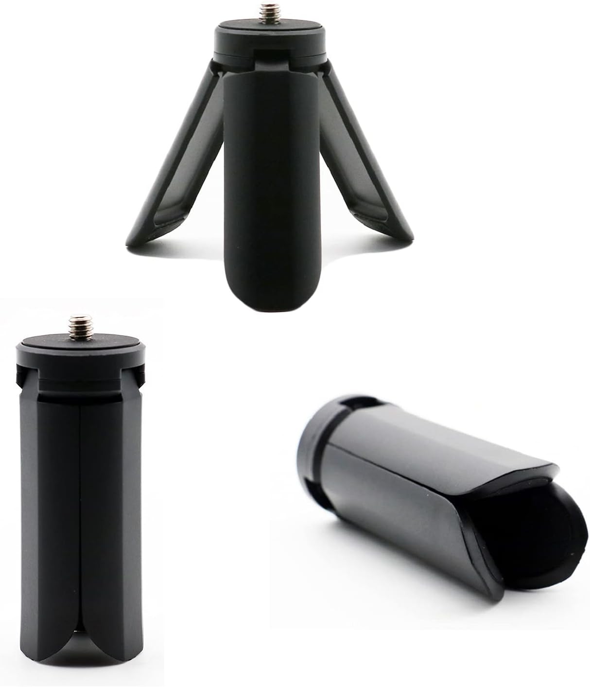 Mini trípode para teléfono móvil, Mini cámara, trípode portátil, estabilizador de Agarre, Capacidad de Carga máx. 600 g con Tornillo de 14 Pulgadas