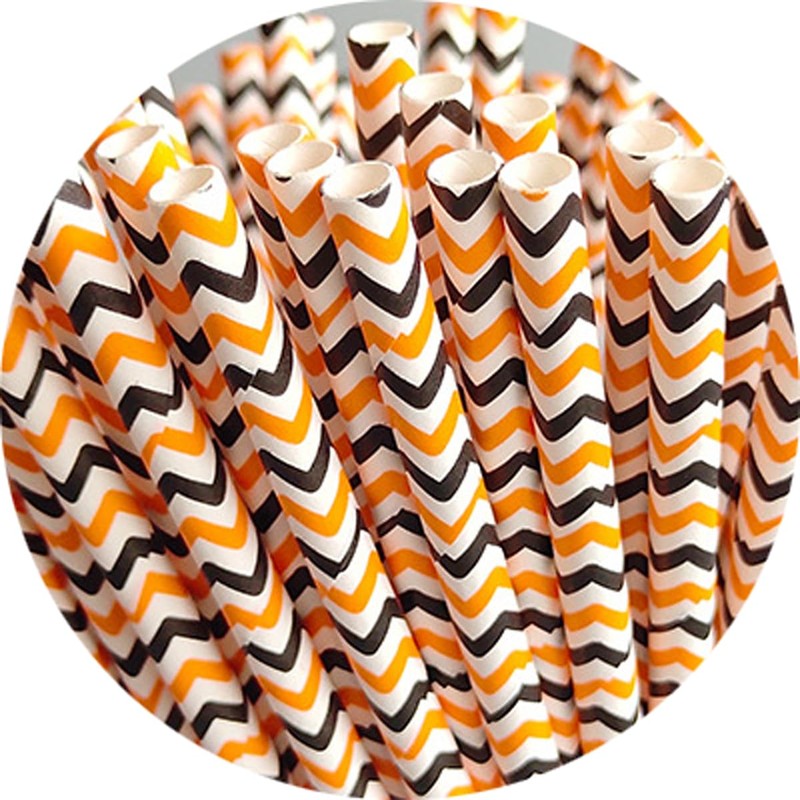 Haobase 50Pcs Paper Drinking Straws, Biodegradable Paper Straws for Drinking