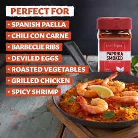 Eastanbul Smoked Paprika Powder, 5.29oz Ground Spanish Paprika, Best Smoked Paprika Seasoning, Paprica, Smoke Paprika, Sweet Smoked Paprika Spice, Comparable to Pimentón de la Vera Smoked Paprika