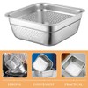 Cabilock Kitchen Colander Stainless Steel Fine Mesh Strainer Bowl Square