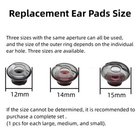 SNHTLS Replacement Earbud Tips Silicone Ear Buds Tips Eargels Compatible with Voyager Legend 5200 Headphones Silicone Earbud Tips Replacement Ear Tips 3 Pcs Foam Cover Tips 3 Pcs